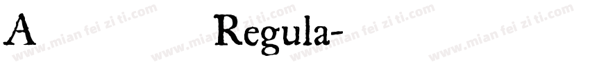 A书法英文 Regula字体转换